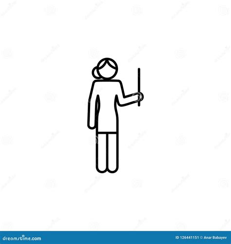 Teacher Icon Education Symbol Sign Pictogram Icon Stock Image