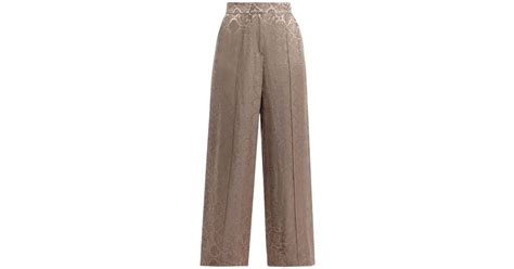 Jonathan Simkhai Kyra Wide Leg Pant In Affagato Python In Brown Lyst