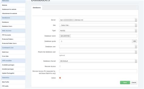 [es] Crear Una Base De Datos En Ispconfig Soporte Planisys