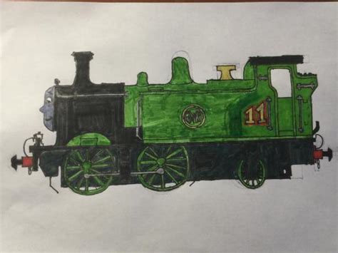 Art Sketch Of Oliver The Gwr Engine Remastered By Trainfan6090 On