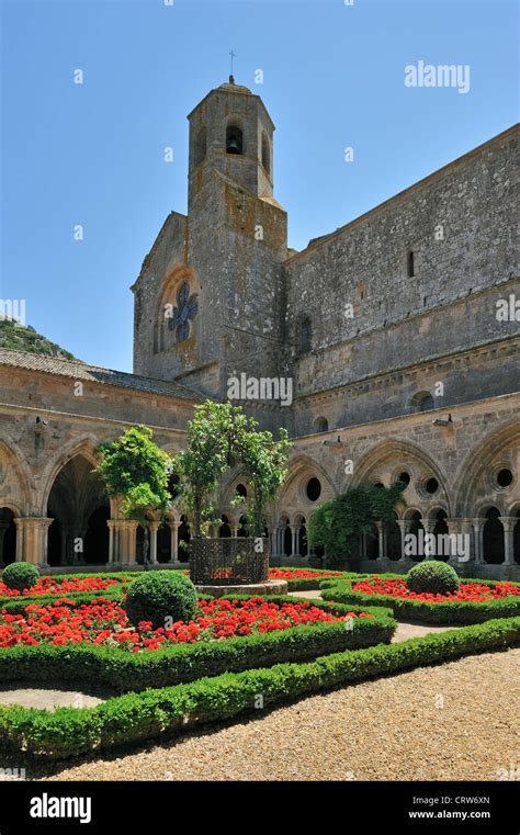 Cloister And Garden Of The Abbaye Sainte Marie De Fontfroide Abbey