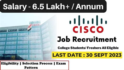 Cisco Recruitment Salary Lpa Cisco Off Campus Drive Fresher