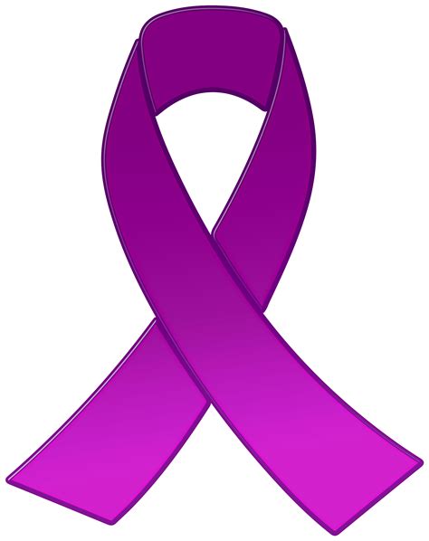 Purple Awareness Ribbon PNG Clipart - Best WEB Clipart