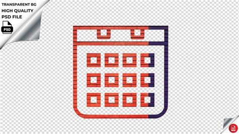 Calendrier Jours Horaire Ordre Du Jour Icône Vectorielle Orange Briques