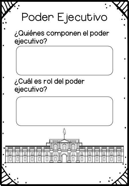 Fichas De Trabajo Poderes Del Estado XPPP