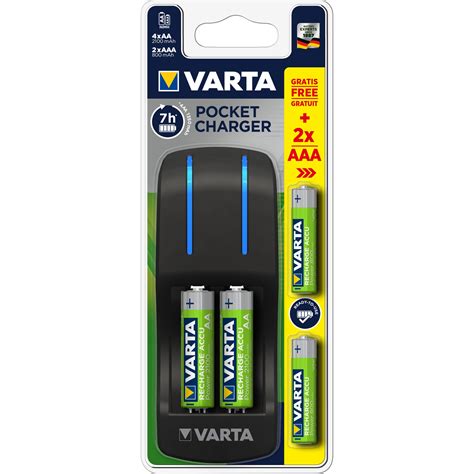 Incarcator Varta Pocket 57642 AA AAA 4 Acumulatori AA 2100 MAh 2