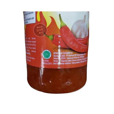 Indofood Extra Hot Chili Sauce Sambal Extra Pedas Ml Seasoning Etsy