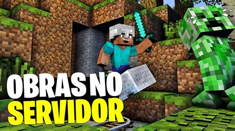 Ao Vivo Nova Obra Do Servidor Constru O Da Pra A Do Creeper Morto