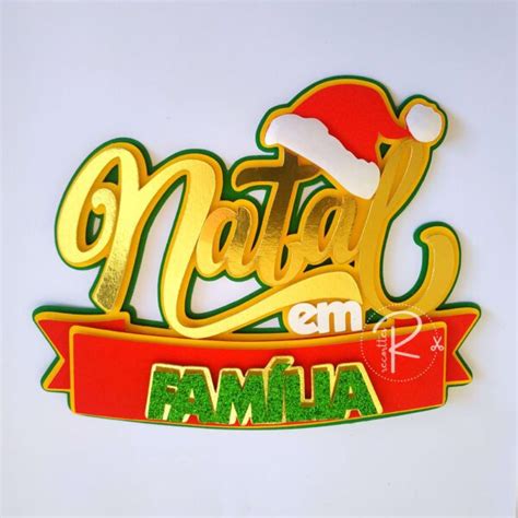 Arquivo Topo de Bolo Natal em Família 2 Recorttes