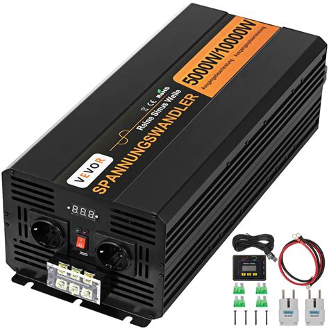 Vevor W V V Pure Sine Power Inverter Generator W Peak