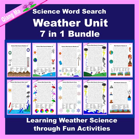 Science Word Search Weather Unit 7 In 1 Bundle Classful