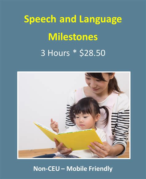 Speech And Language Milestones