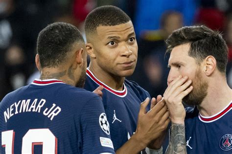 Photo Neymar Lionel Leo Messi Et Kylian Mbapp Victoire Du Psg