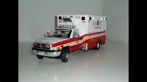 118 Scale Dodge Ram Fdny Ambulance Youtube