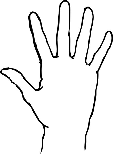 Free Outline Of Hand, Download Free Outline Of Hand png images, Free ...