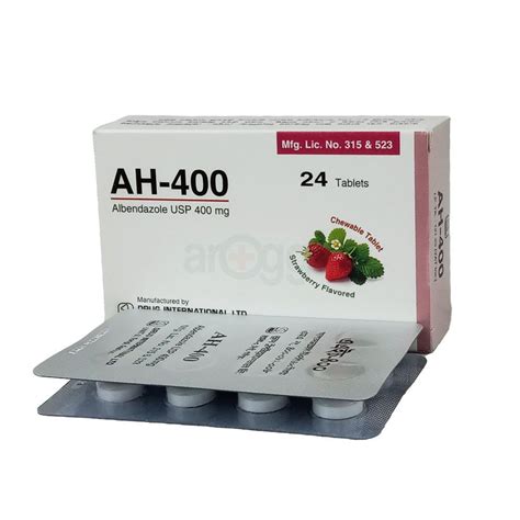 Ah 400 Chewable 400mg Tablet Arogga Online Pharmacy