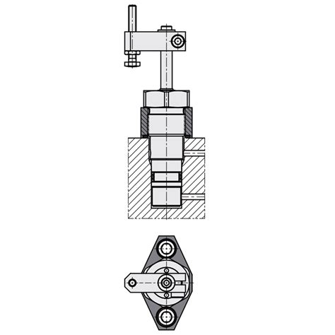Roemheld Mini Swing Clamps Threaded Cartridge B1848 Carr Lane