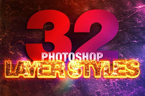 32 Photoshop Layer Styles Unique Photoshop Add Ons Creative Market