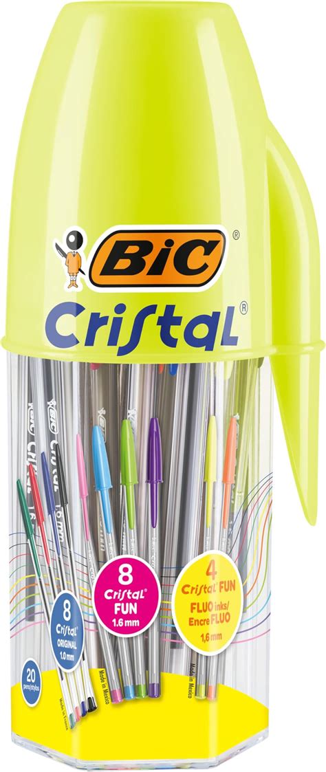 Bic Cristal Multicolour Stylos Bille Pointe Large Mm Couleurs