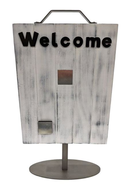 Welcome Sign Stand Wood Home Decor - Etsy