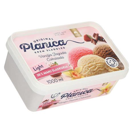 SLADOLED PLANICA ORIGINAL LIGHT LJUBLJANSKE MLEKARNE 1L SPAR Online