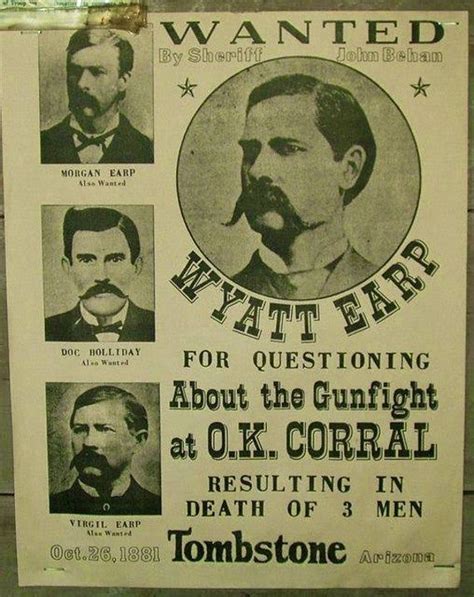 Wyatt Earp Quotes Fast Is Fine Shortquotes Cc