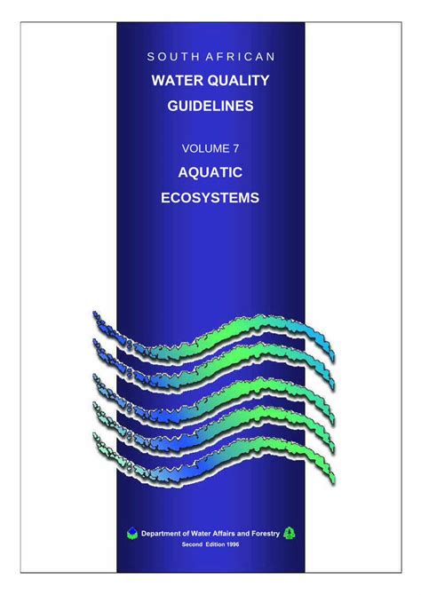 Pdf Water Quality Guidelines Dwa Gov Za South African Water