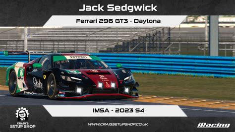 Iracing S Ferrari Gt Imsa Daytona Jak Youtube