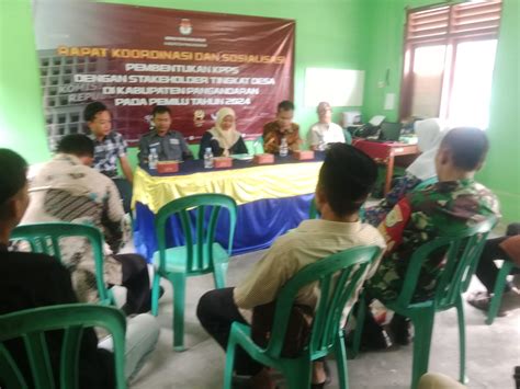 RAPAT KOORDINASI DAN SOSIALISASI PEMBENTUKAN KPPS KELOMPOK