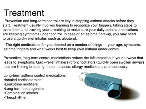 Asthma (symptoms, treatment and risk factors) | PPT