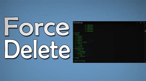 How To Force Delete File Or Folder In Windows Using Cmd Youtube