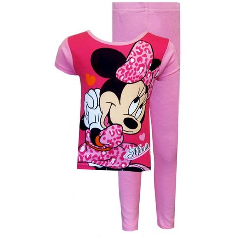 Ame Sleepwear Ame Sleepwear Girls Disney Minnie Mouse Leopard Love