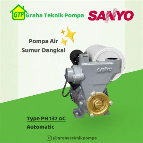 Jual Pompa Air Otomatis Sanyo Ph Ac Shopee Indonesia