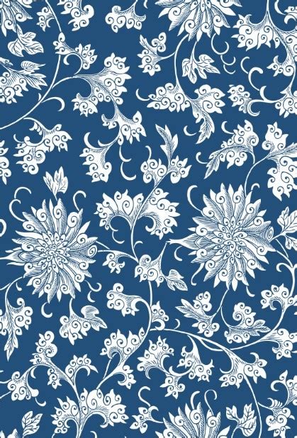 Free Vintage Chinese Flower Pattern Vector - TitanUI