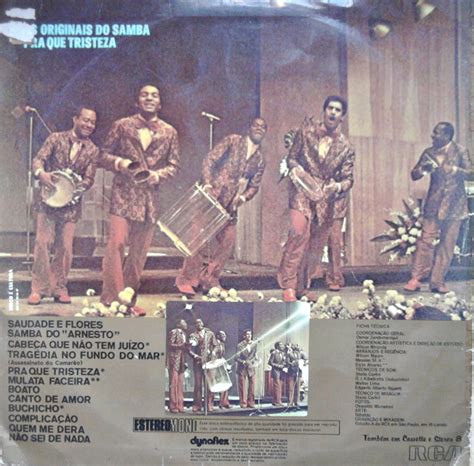 Vinyl House Lp Os Originais Do Samba Pra Que Tristeza