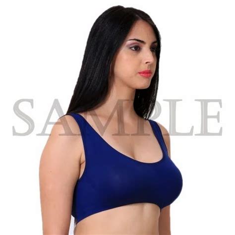 Lycra Spandex Mix Sports Secret Love Navy Blue Ladies Cotton Plain Bra At Rs 90piece In New Delhi