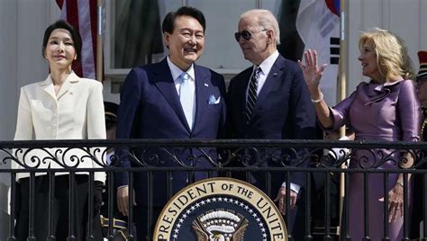 Biden S Korean President Yoon Warn N Korea On Nukes Unveil