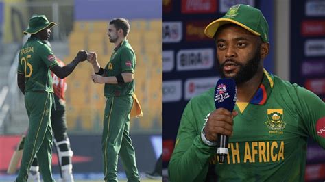 T20 World Cup 2021 Blessed To Have Both Of Them In Our Side Bavuma Praises Rabada And Nortje