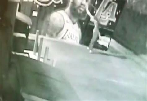 Surveillance Footage Shows LeBrons LA Mural Getting Vandalized A