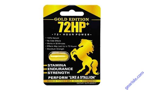 Gold Edition 72hp Male Sexual Enhancement Pill