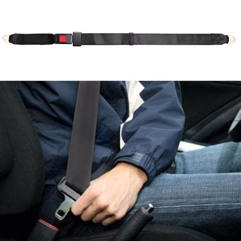 Universal 2 Point Seat Belt Adjustable Polyester Fabric Car Vehicle