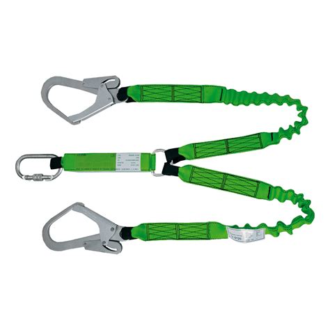 Forked Elas Webbing Lanyard W Energy Abs Sir Safety System