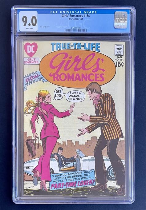 Girls Romances Dc Cgc Vf Nm Nick Cardy Bronze Age