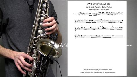 How To Play I Will Always Love You Sax Solo Youtube