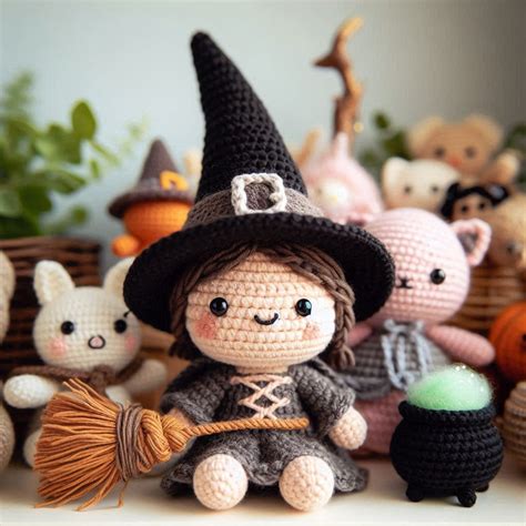 Amigurumi Witch Crochet Doll