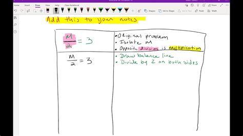 One Step Equation With Division YouTube