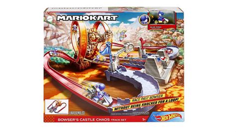 Hot Wheels Mariokart Bowsers Castle Chaos Track Set Bargain Max