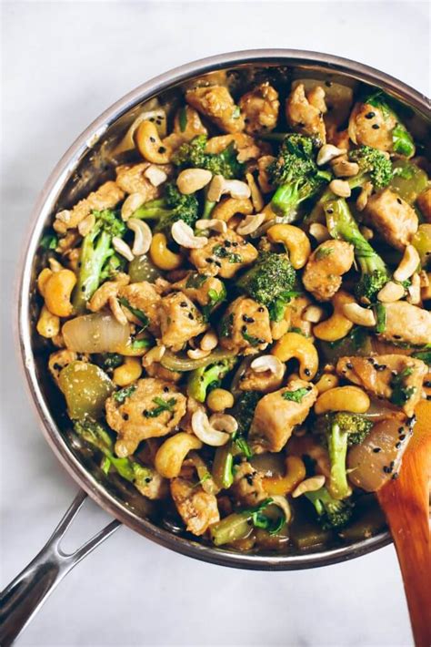 Spicy Ginger Cashew Chicken Paleo Gluten Free