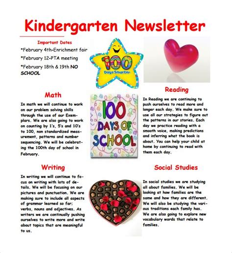 9 Kindergarten Newsletter Templates Free Sample Example Format Kindergarten Newsletter