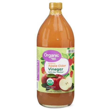 Great Value Organic Raw Unfiltered Apple Cider Vinegar 32 Fl Oz